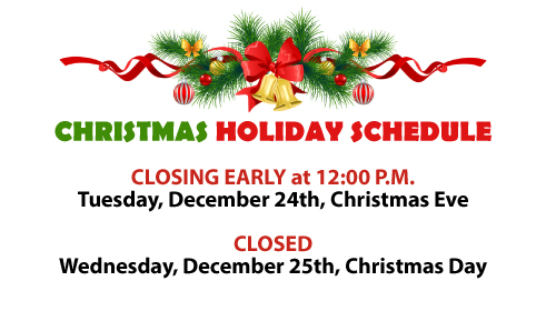 Holiday Schedule Crown Supply